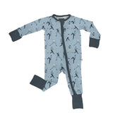 Convertible Zip Pajamas - Baseball