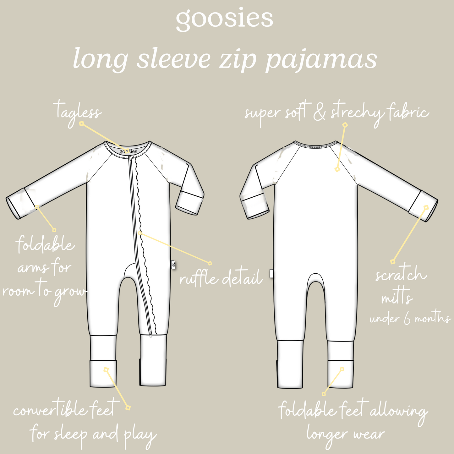 Zip PJs - Peonies (FINAL SALE)