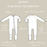 Convertible Zip Pajamas - Pink Wavy Plaid