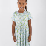 SS Pocket Dress - Hydrangeas