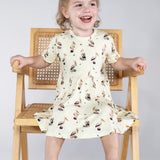 SS Pocket Dress - Pelicans (Final Sale)