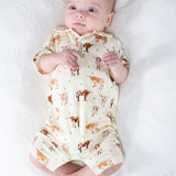 SS Polo Romper - Longhorns