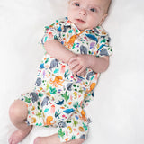 SS Polo Romper - Ocean Friends