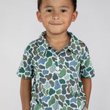 Short Sleeve Polo Shirt - Pebble Camo