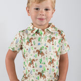 SS Polo Shirt - Saddle Up, Cowboy