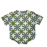 T-shirt Onesie - Quilt Blue (FINAL SALE)