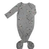 Knotted Infant Gown - Mallards (0-3 mo)