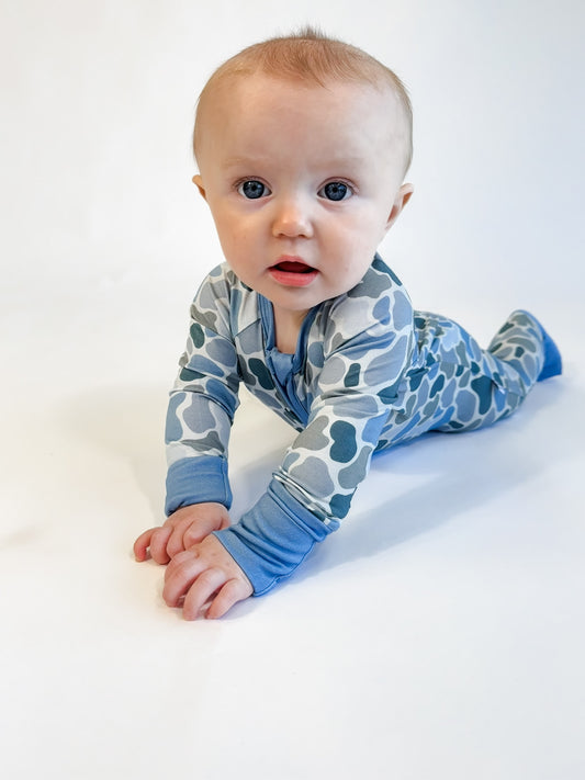 LS Zip PJ- Watercolor Camo
