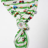 Knotted Gown - Farm Stripes