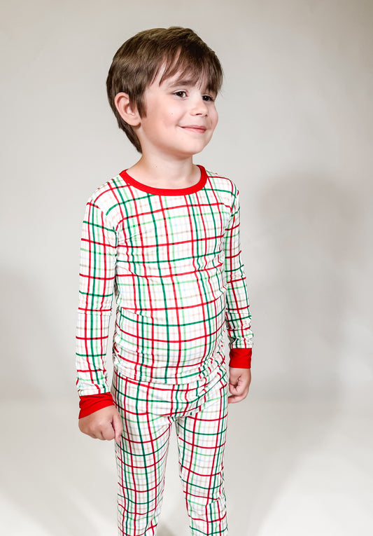 Festive Plaid - Long Sleeve/Pants PJs