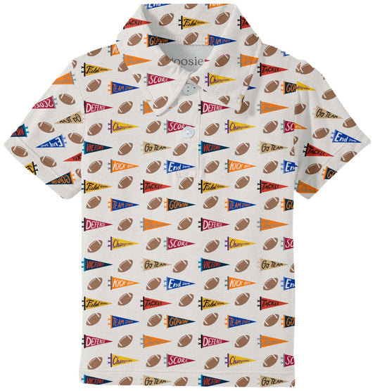 SS Polo Shirt - Varsity Flags