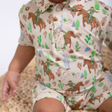 SS Polo Romper - Saddle Up, Cowboy