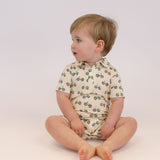 SS Polo Romper - Bike Buddies