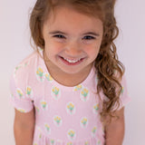 SS Pocket Dress - Fancy Tulips