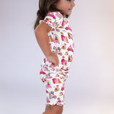 SS & Shorts Ruffle PJ - Puppy Chic