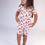 SS & Shorts Ruffle PJ - Puppy Chic