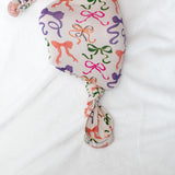 Knotted Infant Gown - Bows