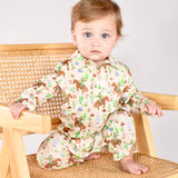 LS Polo Romper - Saddle Up, Cowboy