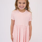SS Pocket Dress - Gingham in Cottage Pink