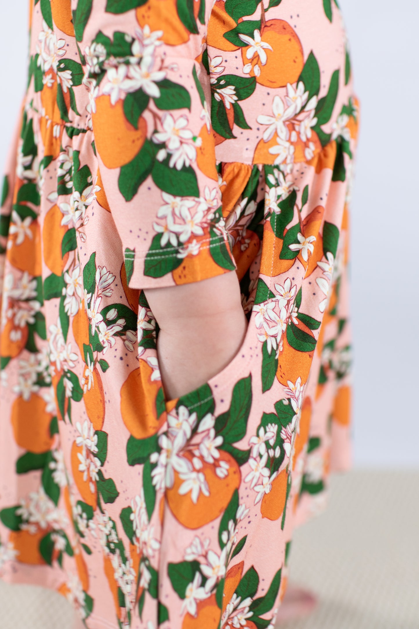 3/4 Dress - Orange Blossoms