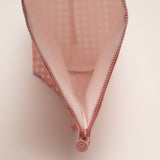 Easy Clean Pouch Set of 3 - Pink Gingham