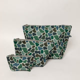Easy Clean Pouch Set of 3 - Pebble Camo