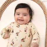 Knotted Infant Gown - Pelicans