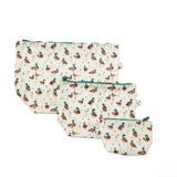 Easy Clean Pouch Set of 3 - Mallard Drake