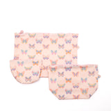Easy Clean Pouch Set of 3 - Butterfly Bliss