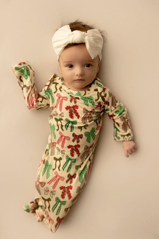 Knotted Gown - Holiday Bows