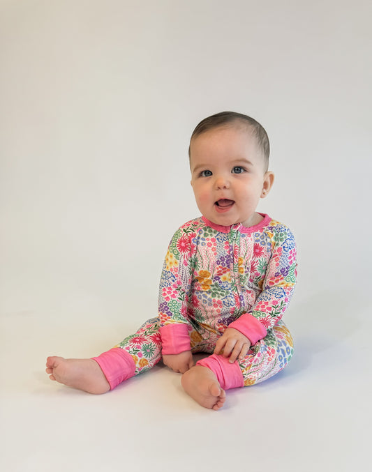 LS Zip PJ- Flower Fields