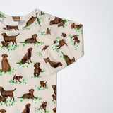 Knotted Infant Gown - Labradors (0-3 mo)