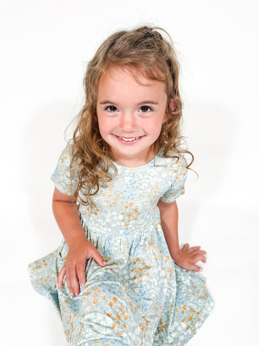 SS Dress - Blue Meadow
