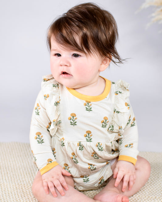 LS Flutter Bubble - Marigold Block Print