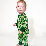 Convertible Zip Pajamas - Evergreen Camo