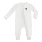Flower Fields Embroidered Pip Zip