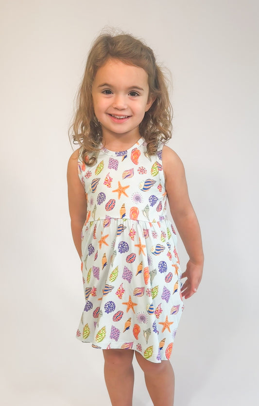 Sleeveless Dress - Seashells