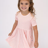 SS Pocket Dress - Gingham in Cottage Pink
