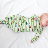 Knotted Gown - Farm Stripes