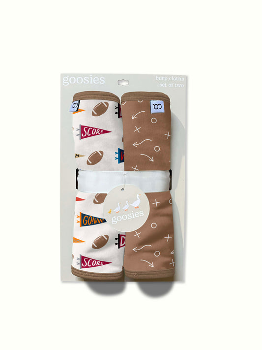 Burp Cloth Set - Varsity Flags
