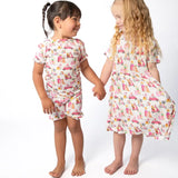 SS & Shorts Ruffle PJ - Puppy Chic
