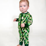 Convertible Zip Pajamas - Evergreen Camo