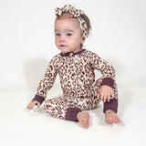 Convertible Zip Pajamas - Classic Leopard
