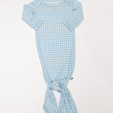 Knotted Gown - Gingham in Cottage Blue
