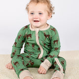 Convertible Zip Pajamas - Whitetail Deer