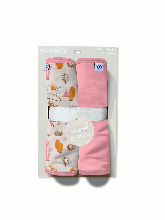 Burp Cloth Set - Saddle Up, Cowgirl
