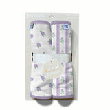 Burp Cloth Set-Lilac Buds