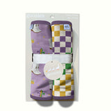 Burp Cloth Set - Mardi Gras Queen