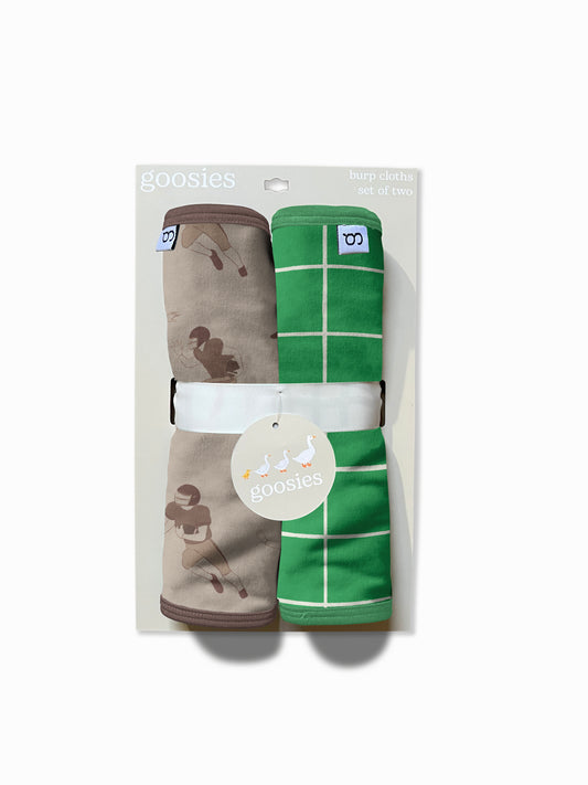 Burp Cloths Set of 2 (Football)