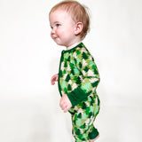 Convertible Zip Pajamas - Evergreen Camo